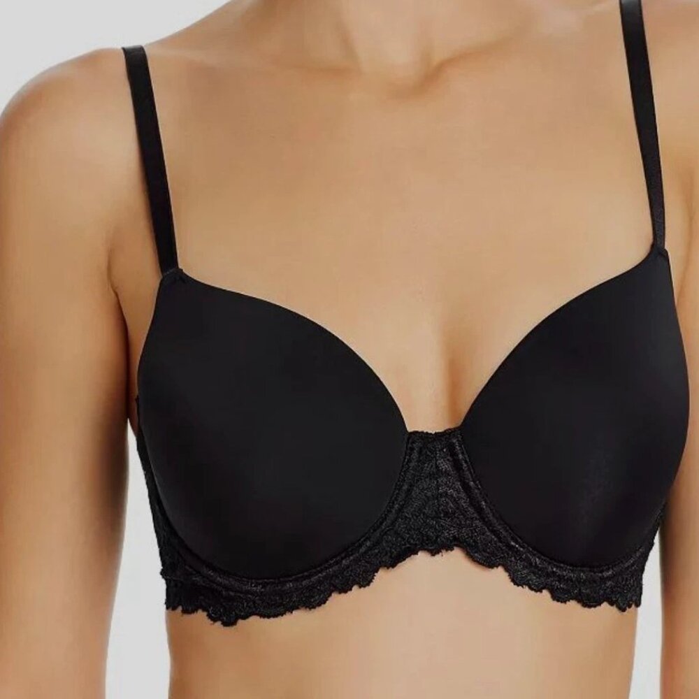 Natori Renew Black Full Coverage Underwired Adjustable Straps 40DD